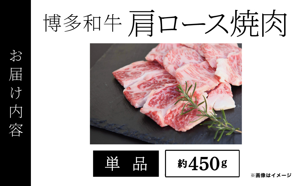 博多和牛 肩ロース焼肉 約450g