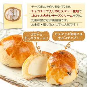 i1212 チーズまん(10個) お菓子 菓子 チーズ 洋菓子 和菓子 まんじゅう お菓子 スイーツ 個包装 チョコチップ ビスケット生地 チーズクリーム 洋風饅頭 ギフト 贈り物 おやつ 【菓匠田中