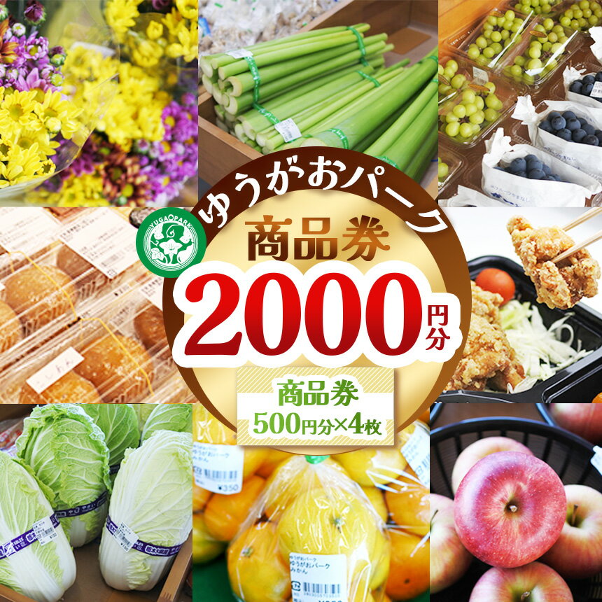 【ふるさと納税】ゆうがおパーク商品券 2,000円分 | 商品券 送料無料 栃木県