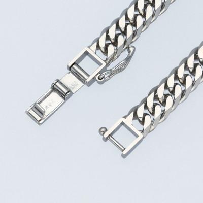 ふるさと納税 魚津市 Pt850 ダブル六面喜平ブレスレット 20cm-30g造幣局検定マーク入り |  | 02