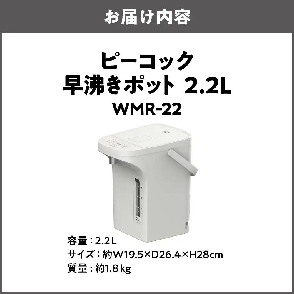 早沸きポット 2.2L アッシュホワイト 早沸き_OS155-0026-02