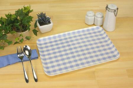 【ブルー2枚組】タツクラフト SRトレー M 33cm ミルキーチェック