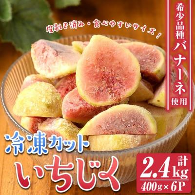 ふるさと納税 伊佐市 冷凍カットいちじく(計2.4kg・400g×6P)