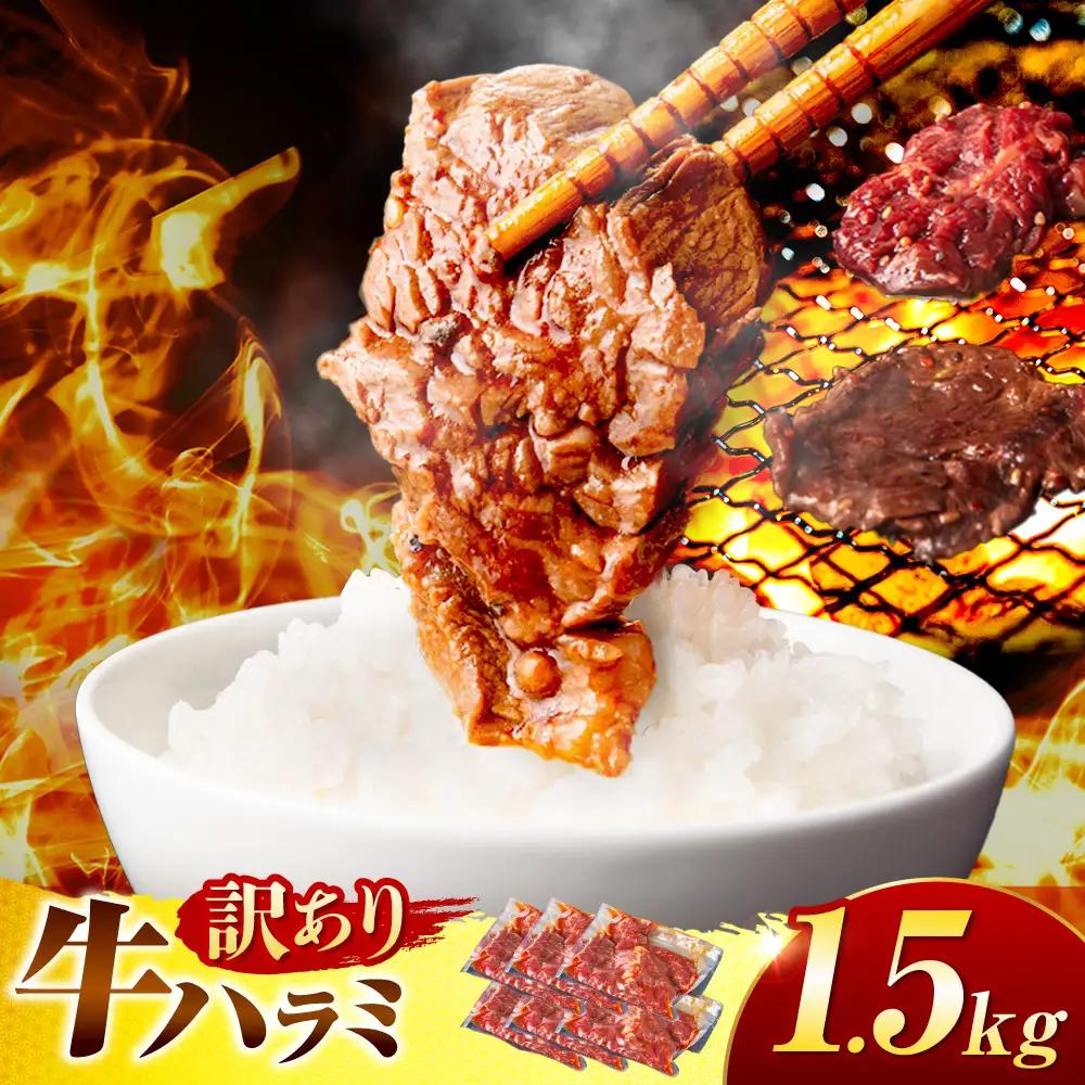 【訳あり×大容量】ハラミ 1.5kg(250g×6）[AVBO009]味付けハラミ