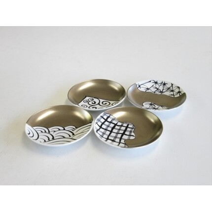ARITA PORCELAIN LAB(アリタポーセリンラボ) 「繁栄」小皿4枚セット 有田焼 おめでたい 豆皿 A50-200_イメージ2