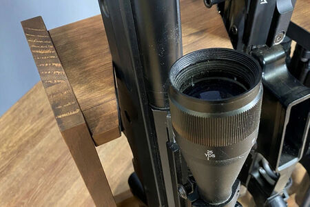 WOOD WORKS ガンラック ライフルスタンド 5丁掛【本体:ミリタリーグリーン】完成品