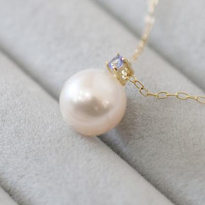 ふるさと納税 天草市 あこや真珠 ネックレス 8-8.5mm ホワイトピンク タンザナイト K10YG_S085-569 |  | 01