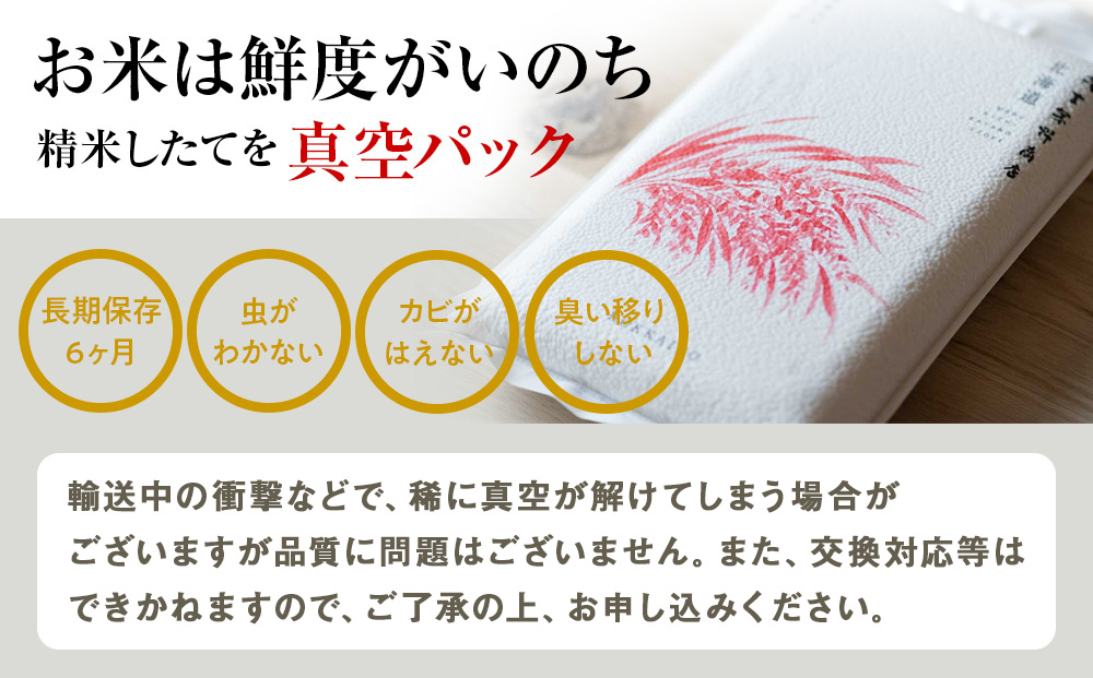 【定期便6回・中旬発送】北海道産ゆめぴりか 10kg(通常パック5kg×1袋、真空パック5kg×1袋) 特A お米  千歳 北海道米