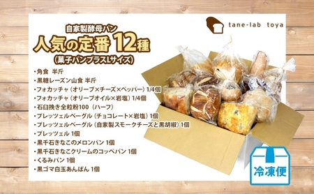 自家製酵母パン 人気の定番セット Lサイズ パン 道産 小麦 惣菜パン 菓子パン フォカッチャ ベーグル プレッツェル 角食 山食 朝食 軽食 手づくり 自家製 酵母 人気 詰め合わせ 冷凍 北海道 