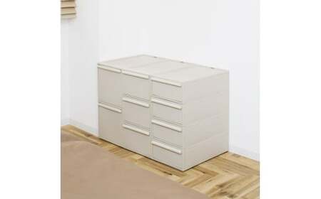 クローゼットシステム 引出しタイプL　2個組　CS-D3 2P (5色からお好きなカラーが選べる) ／ ベージュ  収納 ライクイット like-it 奈良県 葛城市【like101-3】