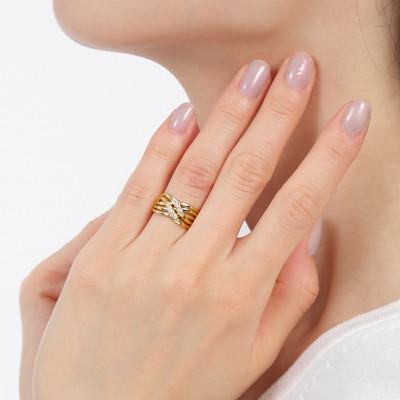 ふるさと納税 笛吹市 普段使い K18 ダイヤモンド リング 　R3348DI-Y　#10 |  | 03