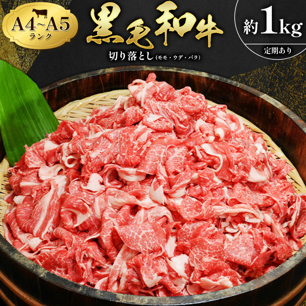 【ふるさと納税】 黒毛和牛 切り落とし 小分け 1kg 定期便 あり 田中畜産 《90日以内に出荷予定(土日祝除く)》 熊本県 苓北町 ミシュラン ビブグルマン 国産 肉 牛肉 黒毛 和牛 赤身 カレー 肉じゃが 牛丼 生姜焼き 炒めもの 煮込み 便利 使い勝手抜群 天草 産地直送