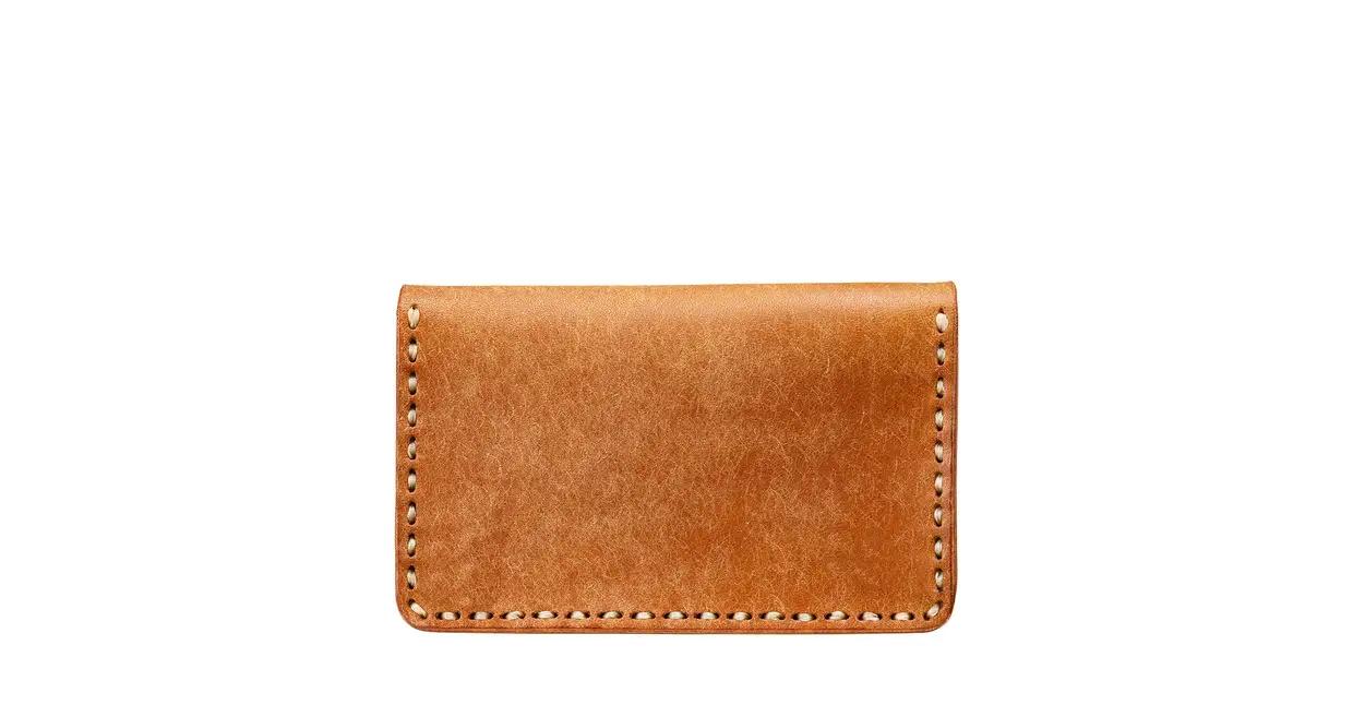 豊岡財布 haaki Leather カードケース HLC500 コニャック /  カード入れ 名刺入れ 革 革小物 牛皮革 メンズ レディース プエブロレザー 手縫いのステッチ ハンドメイド シンプ