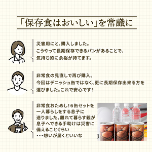 備蓄deボローニャ 6缶セット ブリオッシュ 非常食 備蓄 パン 非常食 