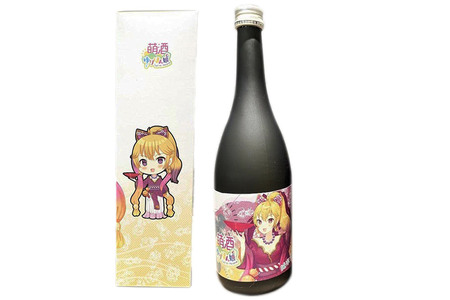 萌酒～ゆりほん娘～  松皮カンナ 純米大吟醸（720ml×1本）たこ・甘エビの燻製2種セット