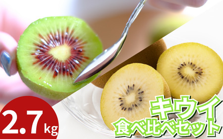 訳あり キウイフルーツ 食べ比べ セット2.7kg 先行予約 2025年10月上旬～ キウイ キウイ キウイ