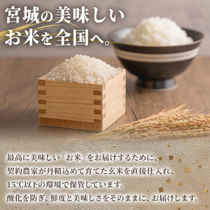 ≪令和7年産 新米≫ 登米市産 ひとめぼれ 10kg(5kg×2袋) 冷蔵米 お米 おこめ 米 コメ 白米 ご飯 ごはん おにぎり お弁当 佐沼交通株式会社【楽らく館】tm473