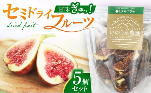 福岡ブランド！とよみつひめセミドライフルーツ5個セット 広川町 / 亀井通産（株） [AFAR035]