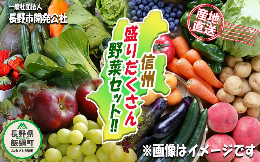 
                  産地直送 新鮮 野菜 信州 盛りだくさん 野菜セット 長野市開発公社 沖縄県への配送不可 2023年4月上旬頃から2023年12月下旬頃まで順次発送予定 旬 農産物 野菜 きのこ 果物 ジャム セット 詰め合わせ 長野 16000円 長野県 飯綱町 [1182]
                