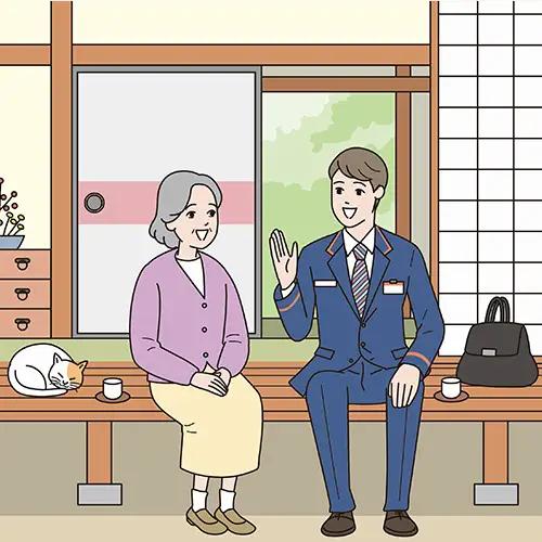郵便局のみまもりサービス「みまもり訪問サービス(12か月間)」 No.047