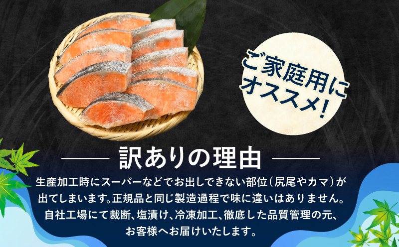  訳あり 銀鮭 切り身 2kg 冷凍 切身 サイズ 不揃い 規格外 鮭 サケ シャケ 塩銀鮭 人気の海鮮返礼品 カマ サーモン 魚 家庭用 おかず 【北海道･沖縄･離島への配送不可】