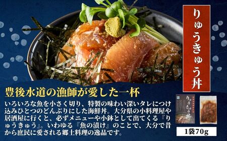 鮮度抜群！豊後水道 海鮮丼 5種 食べ比べ セット 各1食 | まぐろ ぶり たい さば あじ 津久見市