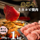 【ふるさと納税】飛騨牛 5等級 上カルビ焼肉 500g / 1kg バラ肉（ 赤身 / 霜降り ) 焼肉 牛肉 肉 焼き肉 和牛 カルビ BBQ バーベキュー 炒め物 ギフト 贈り物 飛騨岐阜人 25000円 ～