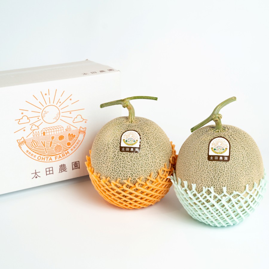 情熱メロン赤青2玉セット