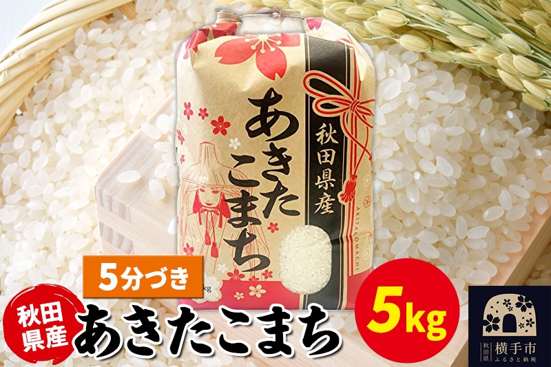 
                  あきたこまち 5kg×1袋【5分づき】令和7年産 秋田県産 こまちライン [こまちライン あきたこまち ブランド米 お米 5分搗き 5分づき 米どころ 秋田 秋田県産]
                