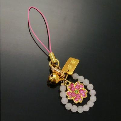 ふるさと納税 和泉市 さくらの天然石根付ストラップ |  | 01