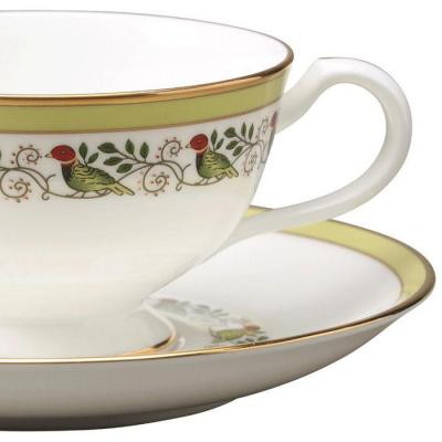 ふるさと納税 名古屋市 ノリタケ アーカイブコレクション カップ&ソーサー(若草色絵鳥文)N-366J/X97221 |  | 01