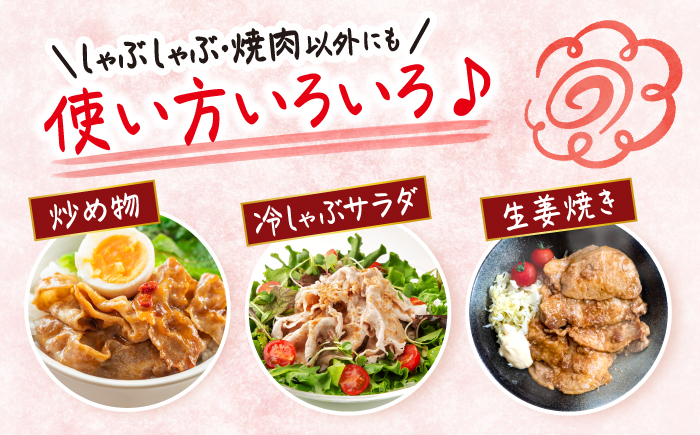 【大満足】大西海 SPF豚 肩ロース（焼肉＆しゃぶしゃぶ用）計1.2kg（600g×2パック） 訳あり ＜大西海ファーム＞ [CEK034] 国産豚 豚肉 スライス SPF豚 しゃぶしゃぶ 焼肉