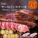 【ふるさと納税】A5ランク THE鹿児島黒毛和牛サーロインステーキ400g（200g×2） ( 鹿児島黒毛和牛 A5 牛肉 ビーフ 贅沢 極上 こだわり プレミアム 徳之島 鹿児島 美味しい 赤身 脂身 カミチク ステーキ 焼肉 BBQ )