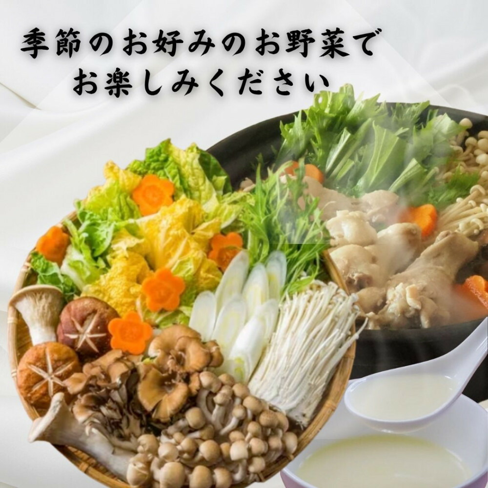 【博多グルメ】もつ鍋＆水炊きセット 各4人前ずつ