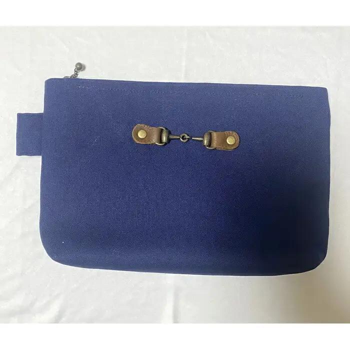 スクエアポーチM NAVY | ポーチ 小物入れ レディース