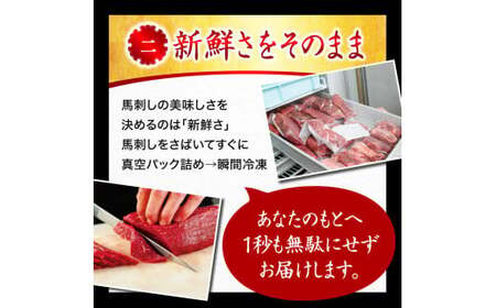 ＜ R8年熊本地震復興支援 ＞【ふるさと納税】国産 熊本 馬刺し 「赤身馬刺しセット 500g 10人前」赤身 専用醤油 ブロック 冷凍 生食用 プレゼント 贈り物 内祝い