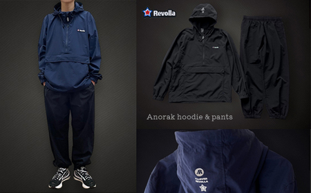 軽い着心地で絶妙なヌケ感がポイントのアノラックパーカー＆パンツ  日本製 静岡県 牧之原市 Revolla