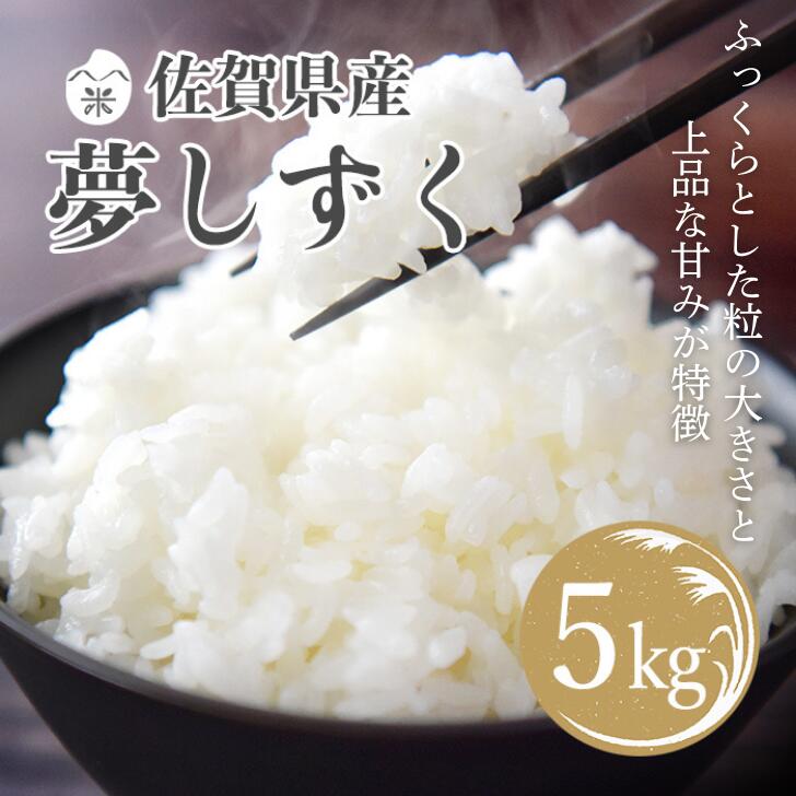 【ふるさと納税】佐賀県産 夢しずく 5kg：B150-057