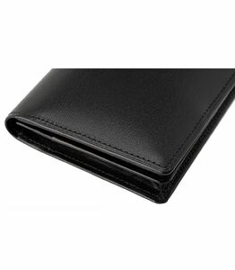 キプリス本革製通しマチ名刺入れ　カラー：ブラック 【kt026-005-1】