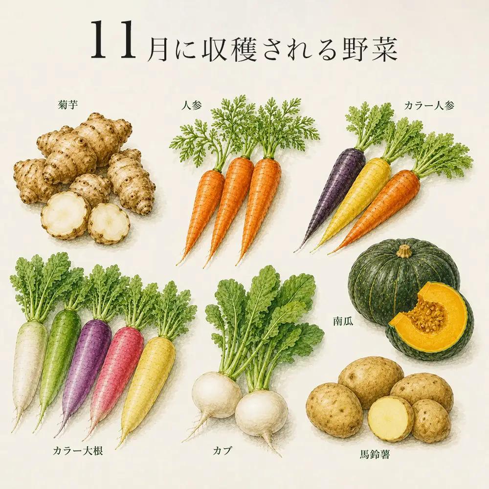 季節の野菜セット【大】11月発送 旬野菜 詰め合わせ あらいふぁーむ