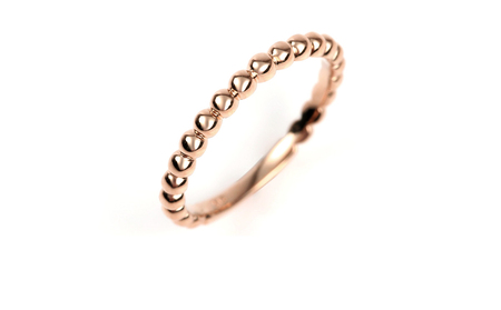 K18　ボールデザインリング　Ｒ3999-R　ピンクゴールド【サイズ：6号～18号（0.5号刻み対応可）】 PG ジュエリー リング 贈り物 ギフト プレゼント