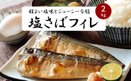 訳あり さば 【ご家庭用】塩さばフィレ2kg　鯖フィレ