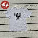 【ふるさと納税】MENTAI CITY Tシャツ M | 楽天ふるさと 納税 半袖 ティーシャツ 支援 返礼品 福岡 福岡県 福岡市 服 ロゴ 綿100% 夏 ロゴティーシャツ レディース トップス カットソー クルーネック コットン カジュアル ご当地tシャツ 半そで ティシャツ おしゃれ かわいい