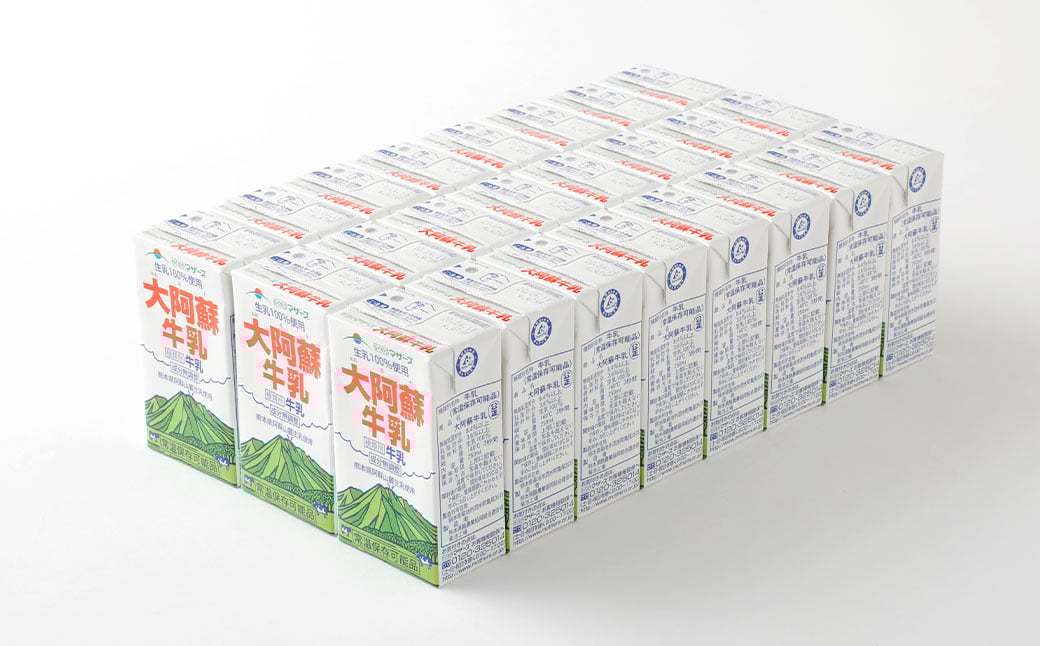 【1ヶ月毎4回定期便】大阿蘇牛乳 250ml 計96本（24本×4回） 計24L