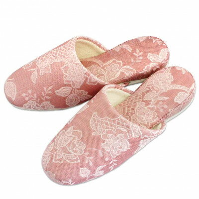 【ふるさと納税】ガーデニア吊込スリッパ　Gサイズ　男女兼用　ピンク【1643813】