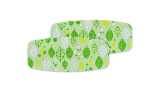 
                  友禅和紙おしぼりトレー 2枚セット サマーリーフ グリーン　タツクラフト
                