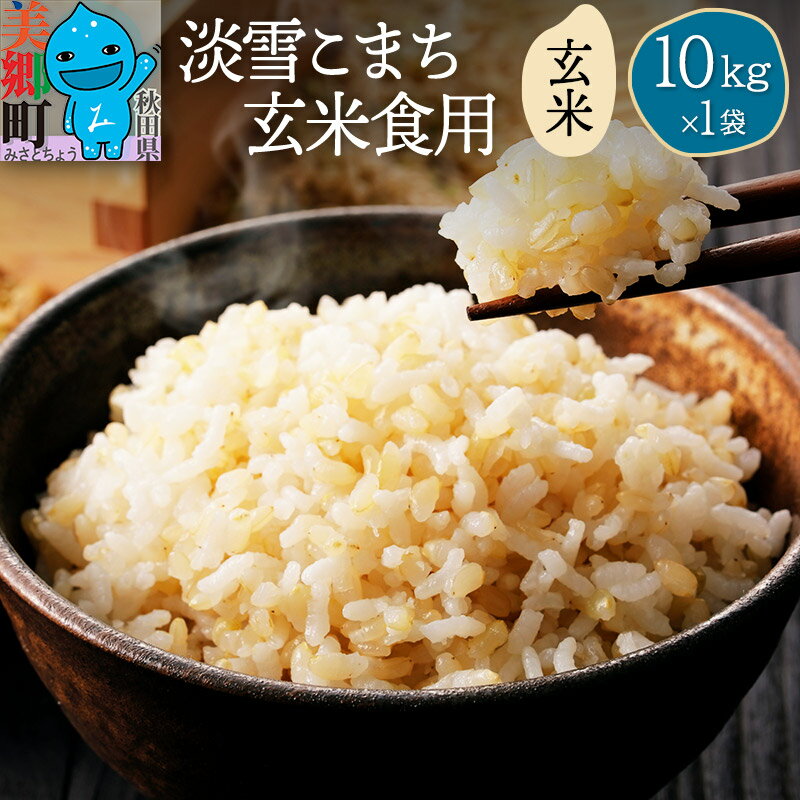 【ふるさと納税】【楽天限定】【玄米】淡雪こまち 10kg 玄米食用 令和7年産 秋田県産