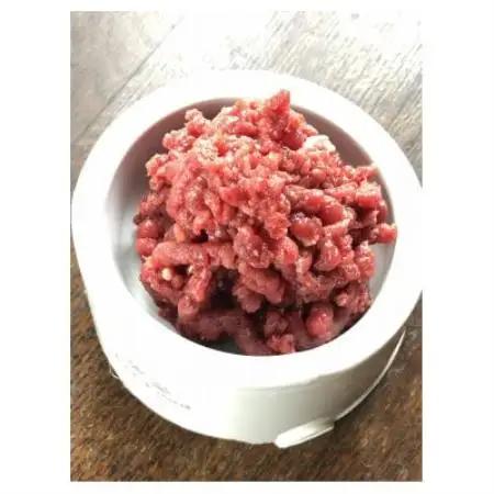 【毎月定期便】三河のジビエ　ペットフード　仔犬、成犬　シニア犬用「ミンチ肉」全6回【配送不可地域：離島】【4083828】