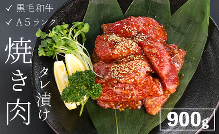 厳選 黒毛和牛 A5 タレ漬け 焼肉用 モモ・バラ 900g