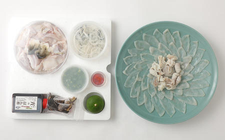 ふぐ刺もポン酢もこだわり満載★光　頑固親父のこだわりふぐセット（６人前）